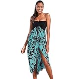 Vestido tulipán bandeau para mujer, vestido perfecto para las vacaciones de verano.