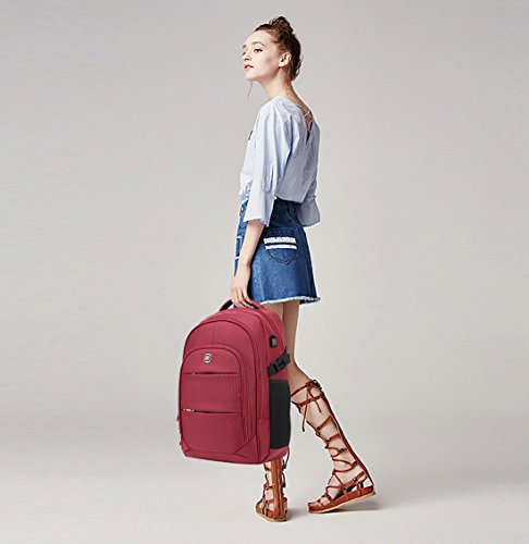 FANDARE Laptop Rucksäcke Geschäft Notebook Geeignet für bis zu 17 Zoll Damen Herren Schulrucksack für die Schule Daypack Wasserabweisend Reisen Outdoor Polyester - 2