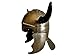 Produktbild Thor Instrumente. CO Wikinger Barbar Krieger Helm Mittelalter Armor mit Hörnern Messing antik Finish