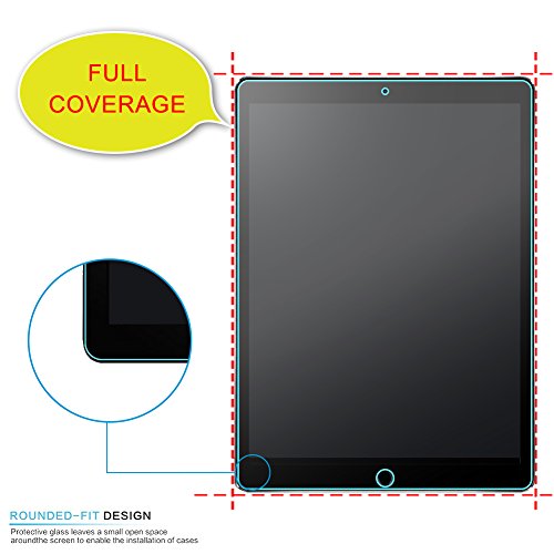 Neue iPad Pro 32,8 cm 2017 Displayschutzfolie, J & D [Blendfreie] [Anti-Fingerprint] Premium Folie matt Shield Displayschutzfolie für Neue iPad Pro 32,8 cm (Release in 2017) (3 Packungen) - 2