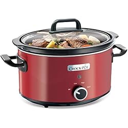 Crock-Pot SCV400RD - Olla de cocción lenta de 3.5 L, color rojo