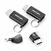 Produktbild Type C Adapter MAXAH USB C auf Micro USB Konverter Adapter Aluminium-Legierung Gehäuse,mit Schlüsselring,OTG kompatibel,2er Set,für USB Type C Geräte z.B. MacBook, OnePlus 2, Nexus 5X, Nexus 6P, ChromeBook Pixel, Nokia N1,Huawei P9,Huawei Nexus 6P,LG Nexus 5X,Meizu Pro 5,Microsoft Lumia 950/XL,ZUK Z1,Google Pixel C (Schwarz)