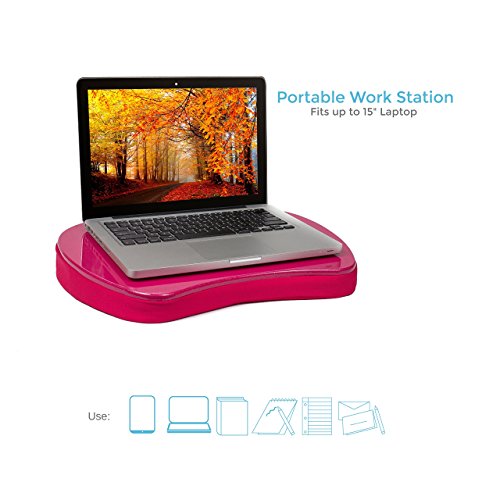 Sofia+Sam Mini Lap Desk | Supports Laptops Up To 15 Inches (Pink) - 2