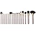 ACEVIVI Professional 20pcs Eyeshadow Lip Concealer Makeup Brush Set with Storage Pouch