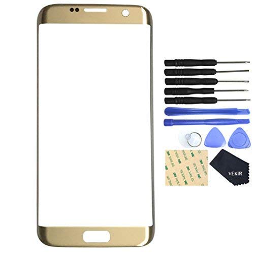 VEKIR Écran de réparation de verre pour Samsung Galaxy S7 Edge (Or)