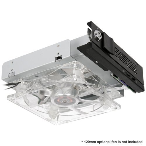 Icy Dock TurboSwap MB171SP-B – SATA Hot Swap Wechselrahmen für 3,5 Zoll (8,9cm) HDD – Trägerlos Vollmetall 80mm Lüfter - 8