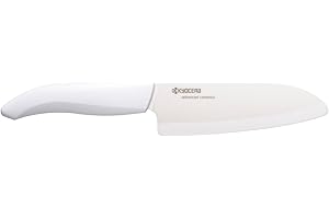 Kyocera FK140WHWH Gen Coltello in Ceramica Bianca, Santoku 14cm