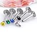 JOVIVI® 10pcs 16G Stainless Steel Mixe-color Czech Crystal Gem Labret Monroe Lip Ring Internal Thread