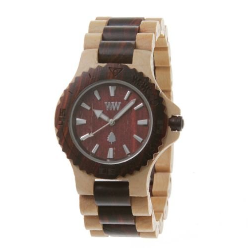 Wewood Holzuhr Date Beige Brown aus Ahorn & Zrgelbaum unisex 100% NATURAL WOOD Wewood Holzuhr Date Beige Brown aus Ahorn & Zrgelbaum unisex 100% NATURAL WOOD