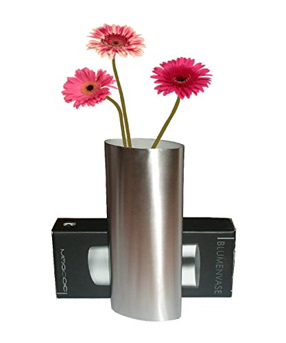 Magppie Blumenvase Collection oval 24 cm Silber matt 18/10