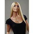Forever Young UK Lady XXX Long Platinum Blonde Fashion Wig without Fringe. Amazing Vogue Wigs UK!