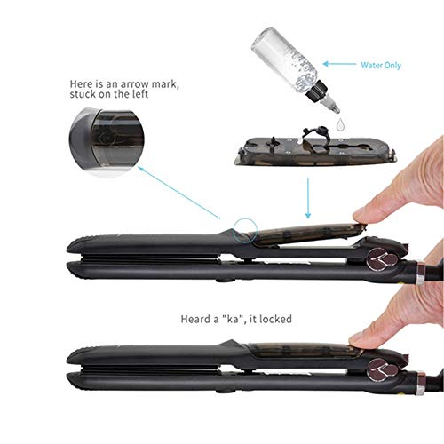 Steam Hair Straightener Wet and Dry Straight Bar Straight Roll Bar Perm Electric Plywood Hairdressing Tools