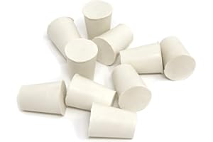 MenYiYDS-Pack de 20 tapones de caucho sólidos, tapones de cono de goma sólidos para uso en laboratorio, tamaño 0#