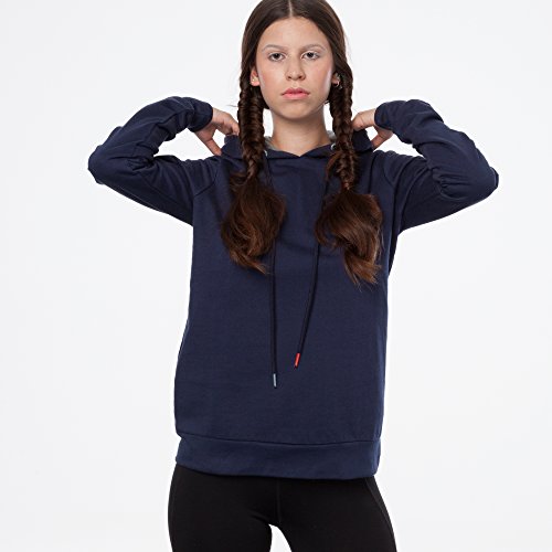 THOKKTHOKK Damen Kapuzenpullover Blau Bio Fair, Größe:S - 6