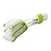 Produktbild Forepin® Mikrofaser + pp Multifunktionelle Universale Bildschirm und Kunststoffreiniger Auto Klimaanlage Jalousien Schaufel Fenster Dual Head Reinigungstücher Staub Reinigungsbürsten (Grün)