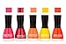 Fashion Bar Nail Polish in Pink,Shimmer Pink,Peach,Yellow ,Orange Shades RS.279.00