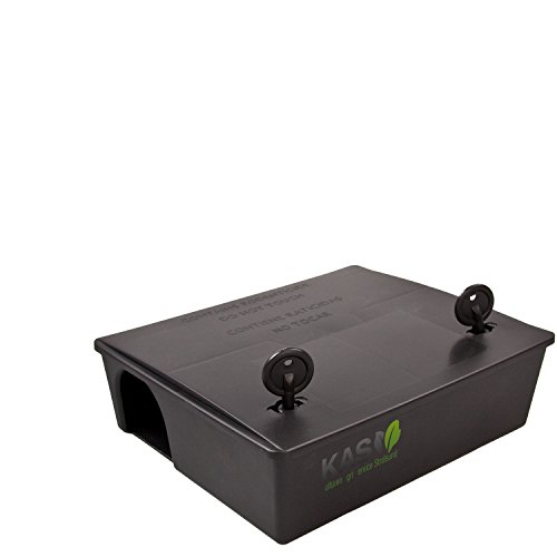 KAS – Köderstation Maxi Köderbox für Rattengift Rattenköder Rattenbekämpfung (3, Schwarz) - 3