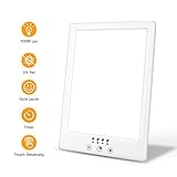 Lampe Luminotherapie 10000 Lux Lampe de Luminotherapie Gradient Brightness 3000-6500K Lampe Luminothérapie UV-Free, Lampe Lumiere du Jour avec Minuterie et Commande Tactile