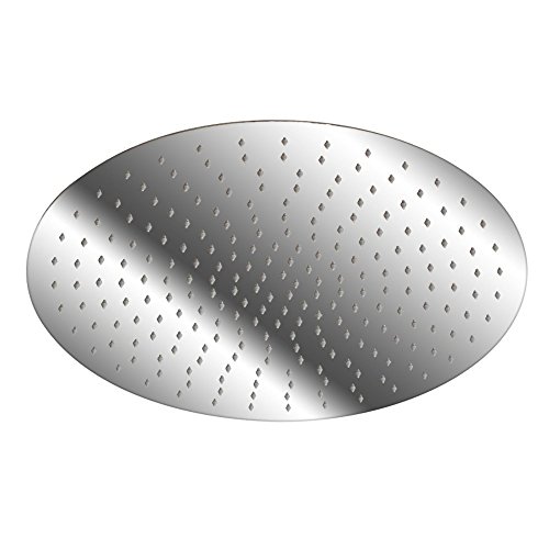 SAILUN Morderne Kopfbrause Regendusche Duschkopf Duschbrause Ultraslim Edelstahl Rund 12 Zoll Wasserfall Regenduschkopf