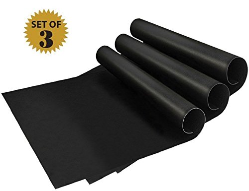 Grillmatten (3er Set) zum Grillen und Backen | Coninx Grillfolie | Teflon Antihaftbeschichtung | 33x 40cm