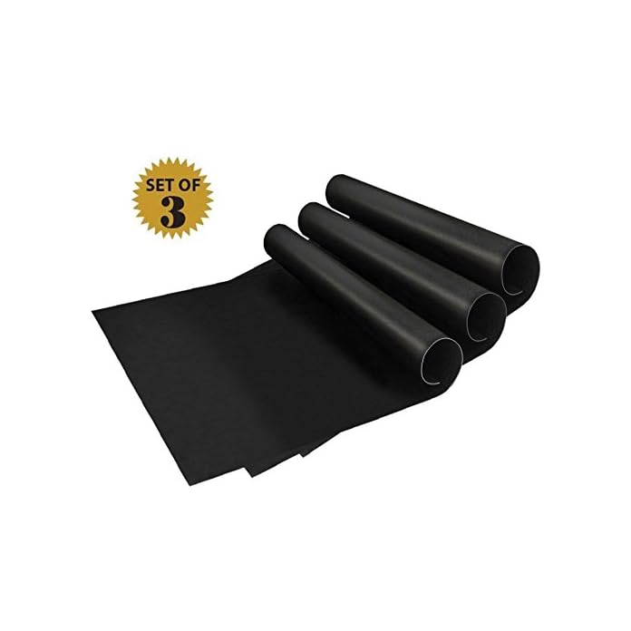 Grillmatten 3er Set Zum Grillen Und Backen Coninx Grillfolie Teflon Antihaftbeschichtung 33x 40cm Wiederverwendbar Grill Zubehr Backfolie Bachmatte Ideal Fr Holzkohle Grill Elektronisches Grill Backof