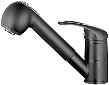 Kitchen Faucet, All Copper Kitchen Black Faucet, Baking Varnish Pull Faucet, Can Switch Water Outlet Mode