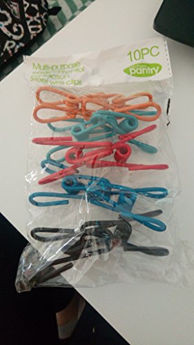 Wäscheklammern Bunte Multifunktions-Handtuchclips Linien Clips Solid Sealing Clamps (10 Stück)