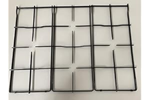 HOMELY R Ariston Hotpoint Kit 3 griglie in ferro smaltato nero per cucina piano cottura 4 fuochi a gas serie PF7 - C00041903 - C00041904 -GRG 444-443