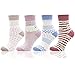 Produktbild Swallowuk Damen Winter Warme Socken Baumwolle Stricksocke Baumwollsocken Einheitsgröße Atmungsaktiv Warm Weich Socks,4 Pack (A)