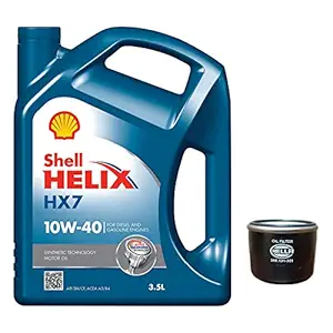 Pitstop - Oil change Kit - Shell HX7 Engine Oil + Filter - Renault Kwid (Petrol)