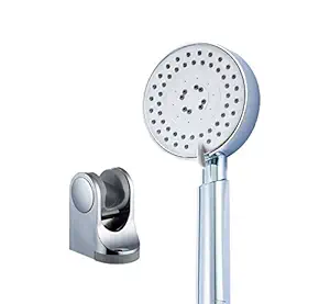 Aquieen H2 Chrome Polished Micro 5 Function Mist, Rain and Pressure Jets Hand Shower with Hook (8 x 4)