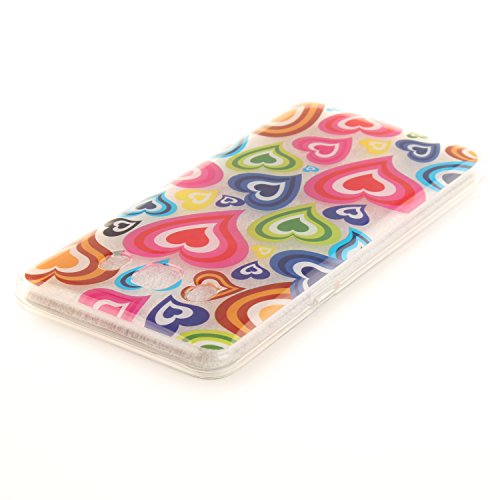 Samsung Galaxy J5 2016 Hülle,Samsung Galaxy J510 Hülle,Samsung Galaxy J5 2016 / SM-J510 Silikon Hülle [Kratzfeste, Scratch-Resistant], Cozy Hut Samsung Galaxy J5 2016 / SM-J510 Hülle TPU Case Schutzhülle Silikon Crystal Kirstall Clear Case Durchsichtig, Farbzeichnungen Muster Transparent Weichem Silikon Schutzhülle HandyTasche Schutzhülle Hülle Case Cover Fall-Abdeckung Etui TPU Bumper Schale Samsung Galaxy J5 2016 / J5 2016 Duos (5,2 Zoll) – Farbe der Liebe - 5