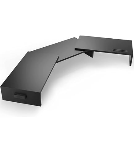 vidaXL Monitorstandaard verstelbaar 80x24x10,5 cm bewerkt hout zwart, monitorverhoger, monitor standaard, bureau organiser, bureauorganiser