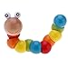 Baby Toys Colorful Wooden Worm Sensory Wood Bead Toys for Kids Children