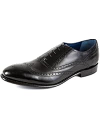 Melvin&Hamilton Zapatos de Cordones de Piel Lisa Para Hombre Negro Negro 49 EU