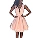 Produktbild Amlaiworld Frauen Sommer V Ansatz sleeveless Cocktailpartykleid (S, rosa)