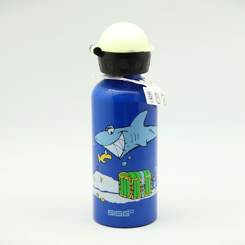 Sigg Trinkflasche Shark In The Dark, Blau, 0.4 Liter, 8321.00 - 3