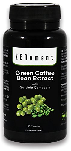 Extrait de Café Vert avec Garcinia Cambogia pure, 90 gélules, pour Perdre du Poids, Brûler les Graisses et diminuer l'appétit, Sans OGM, 100% Naturel