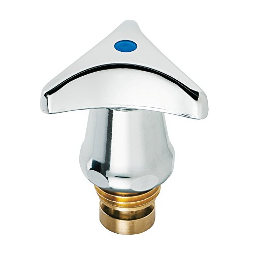 Stabilo-Sanitaer Hahnoberteil 1/ 2 Zoll blau Ventiloberteil Ventileinsatz Oberteil Messing Kaltwasser mit Sterngriff Ersatzteil Armatur Wasserhahn - 4