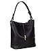 Produktbild SIX Basic mittel große weiche Schwarze Damen Handtasche, Schultertasche, Beutel, goldene Details, Separate Innentasche, Abnehmbarer Riemen (463-894)
