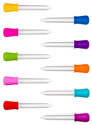 Dropper Pipetten für Gummi Formen, Süßigkeiten / Süßformen und Handwerk, 5 ML, Set von 10