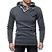 Produktbild Sannysis Herren Herbst Winter Casual Camouflage Reißverschluss Slim Langarm Hoodie Top Bluse