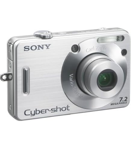 Sony Cyber-shot DSC-W80 Digital Camera - Silver (7.2MP, 3x Optical