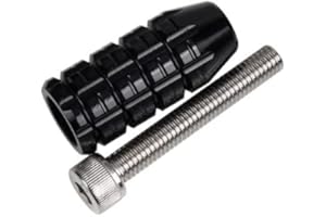 DEROR Pedal de palanca de cambio de marchas para agrandar el pie para Triumph Street Scrambler/Bonneville T100 Aprox. 45 mm/1,77 pulgadas(Negro)