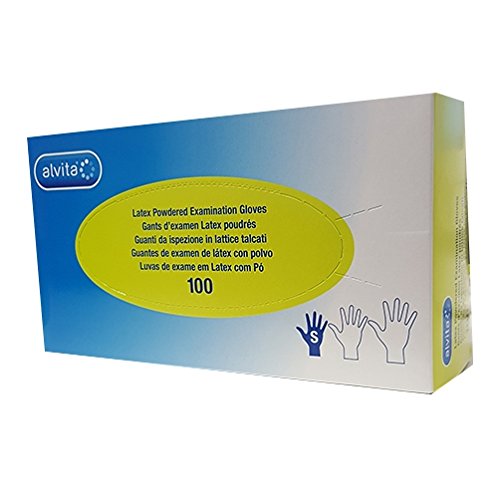 Alvita Guanti In Lattice Monouso Taglia Small 6-6,5 100 Pezzi
