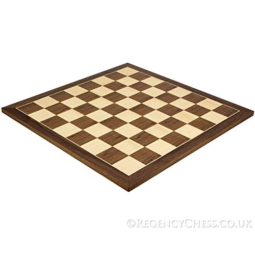 19.7 Inch Walnut and Maple Chess Board