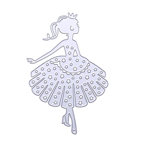 Amazingdeal365 1 PCS Pretty Metall Form Stanzschablonen Schablonen Schneiden DIY Dekor Sammelalbum Karten Buchzeichen Lesezeichen als Geschenk für Freunde Geburtstag Kinder,Kindergarten Hobby Schule Handarbeit Unterricht usw. Ein tolles Geschenk!