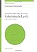Arbeitsbuch Lyrik (Akademie Studienbücher - Literaturwissenschaft) by 