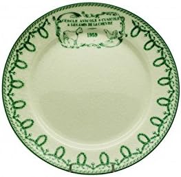 Vintage Dessert Plate Circle Poultry