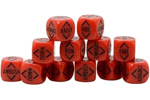 Warlord Games Order Dice for Bolt Action (Blood Red)